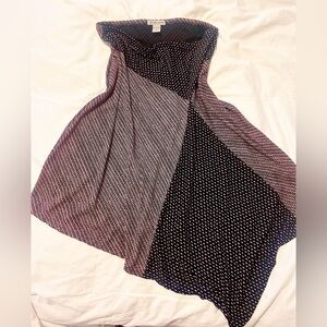 Vintage 90s Y2K asymmetrical mid length skirt Carrie Bradshaw